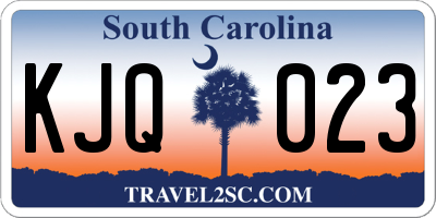 SC license plate KJQ023