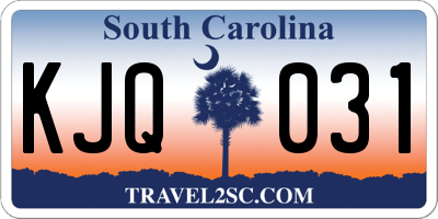 SC license plate KJQ031