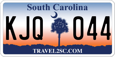 SC license plate KJQ044