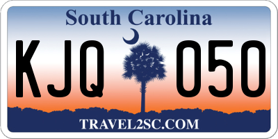 SC license plate KJQ050