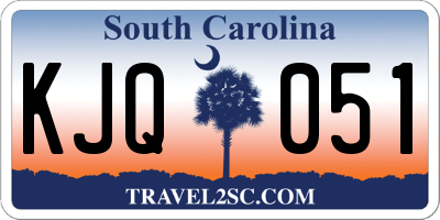 SC license plate KJQ051