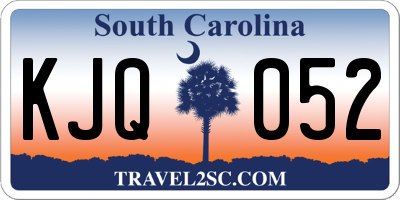 SC license plate KJQ052