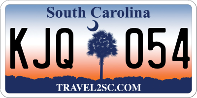 SC license plate KJQ054