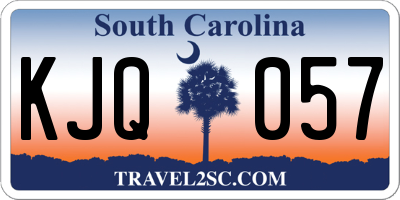 SC license plate KJQ057