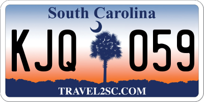 SC license plate KJQ059