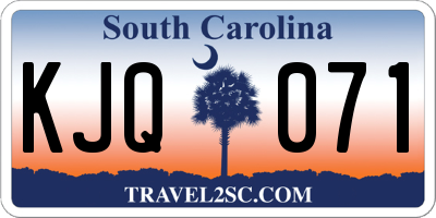 SC license plate KJQ071