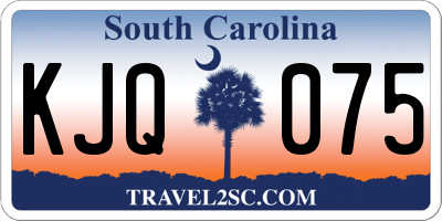 SC license plate KJQ075