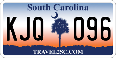 SC license plate KJQ096