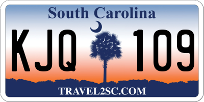SC license plate KJQ109