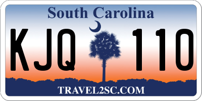 SC license plate KJQ110