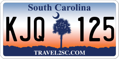 SC license plate KJQ125