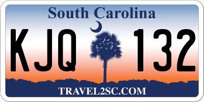 SC license plate KJQ132