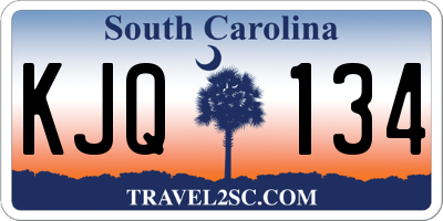 SC license plate KJQ134