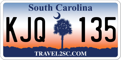SC license plate KJQ135