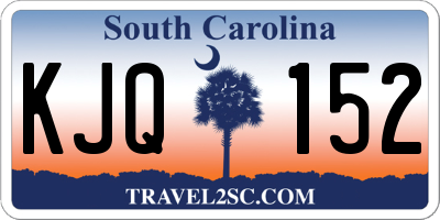 SC license plate KJQ152