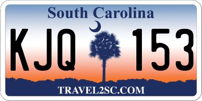 SC license plate KJQ153