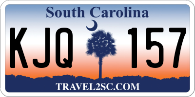SC license plate KJQ157