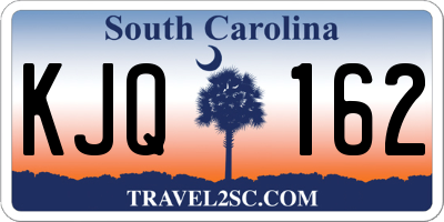 SC license plate KJQ162