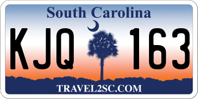 SC license plate KJQ163