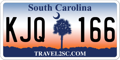 SC license plate KJQ166