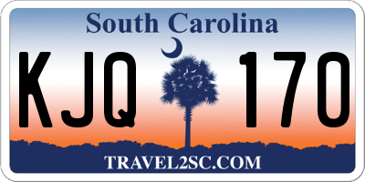SC license plate KJQ170