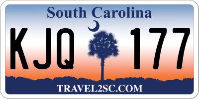 SC license plate KJQ177