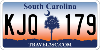 SC license plate KJQ179