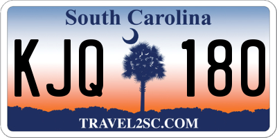 SC license plate KJQ180