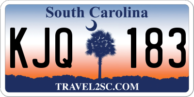 SC license plate KJQ183