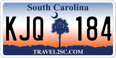 SC license plate KJQ184