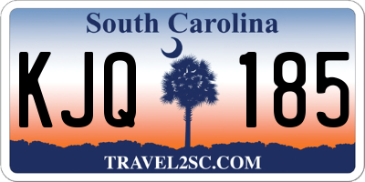 SC license plate KJQ185