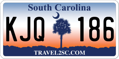 SC license plate KJQ186