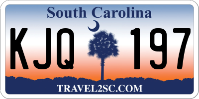 SC license plate KJQ197