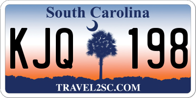 SC license plate KJQ198