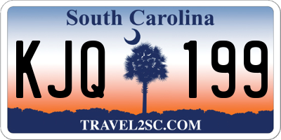 SC license plate KJQ199