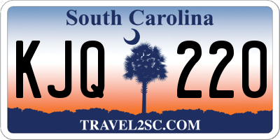 SC license plate KJQ220