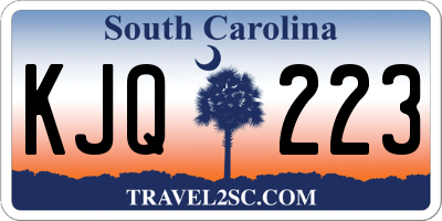 SC license plate KJQ223