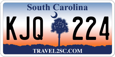 SC license plate KJQ224
