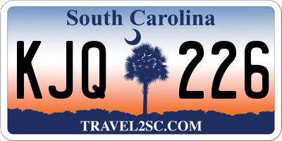 SC license plate KJQ226