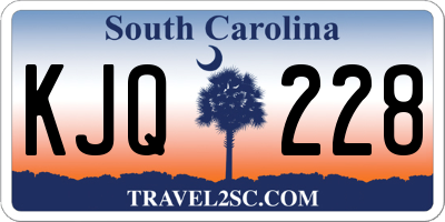 SC license plate KJQ228