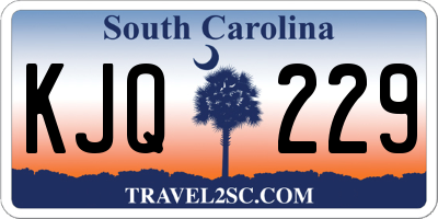 SC license plate KJQ229