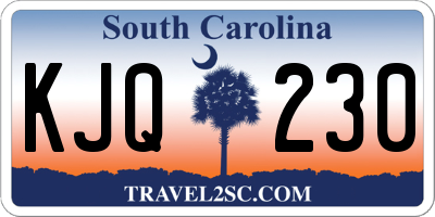 SC license plate KJQ230