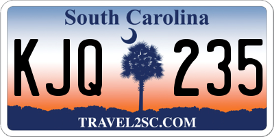 SC license plate KJQ235