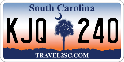 SC license plate KJQ240