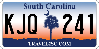 SC license plate KJQ241