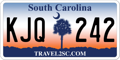 SC license plate KJQ242