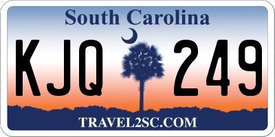 SC license plate KJQ249