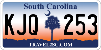 SC license plate KJQ253
