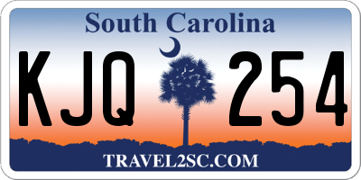 SC license plate KJQ254