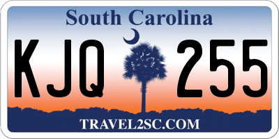 SC license plate KJQ255